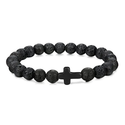 Prayer Men Natural Stone bracelet
