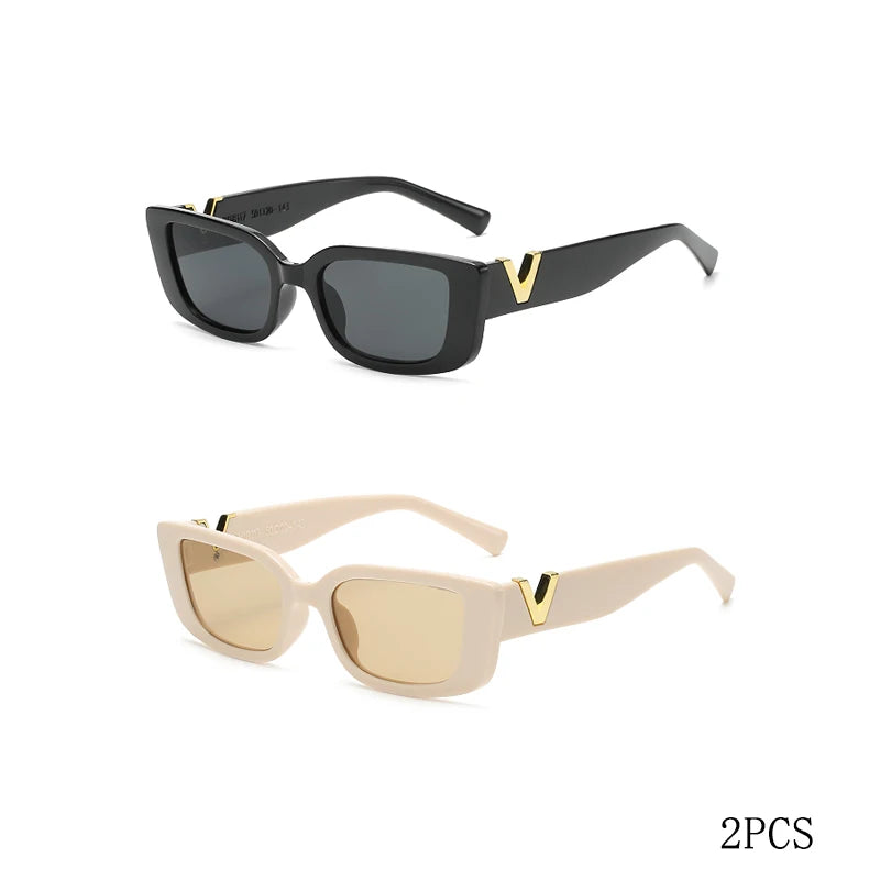 Retro Rectangular Sunglasses