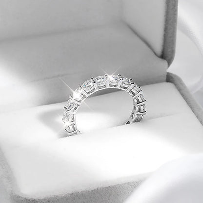 Full Moissanite Eternity Band