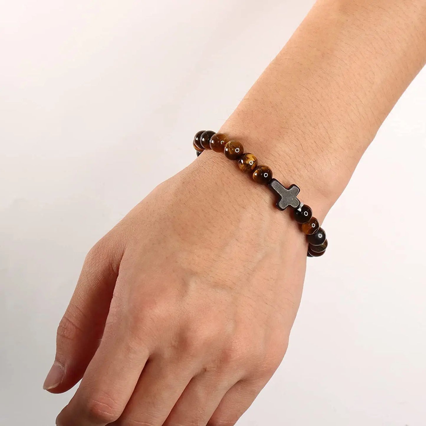 Prayer Men Natural Stone bracelet