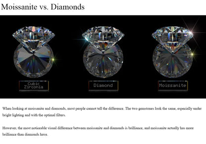 CANNER 0.5-1.2 Carat D Color Moissanite Ear Stud Earrings For Women 925 Sterling Silver Sparkling Piercing Earring Fine Jewelry