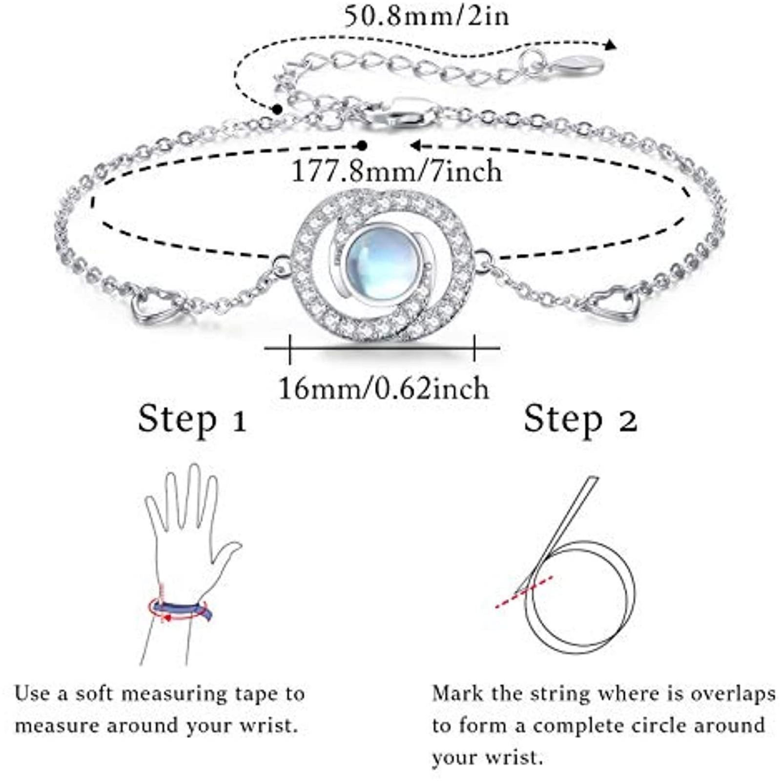 Dainty Silver Heart Bracelet