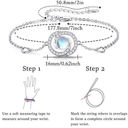 Dainty Silver Heart Bracelet