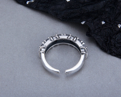 S925 Sterling Silver Winding Zircon Ring