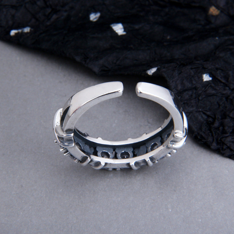 S925 Sterling Silver Winding Zircon Ring